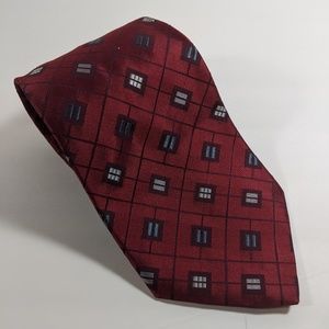 Arrow Mach 3 III Red w/ White and Blue Square Tie